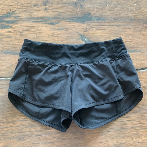 🛑SOLD ON DEPOP🛑Lululemon black speed up shorts - Picture 1 of 5